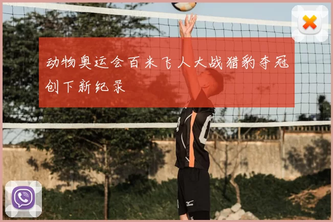 动物奥运会百米飞人大战猎豹夺冠创下新纪录